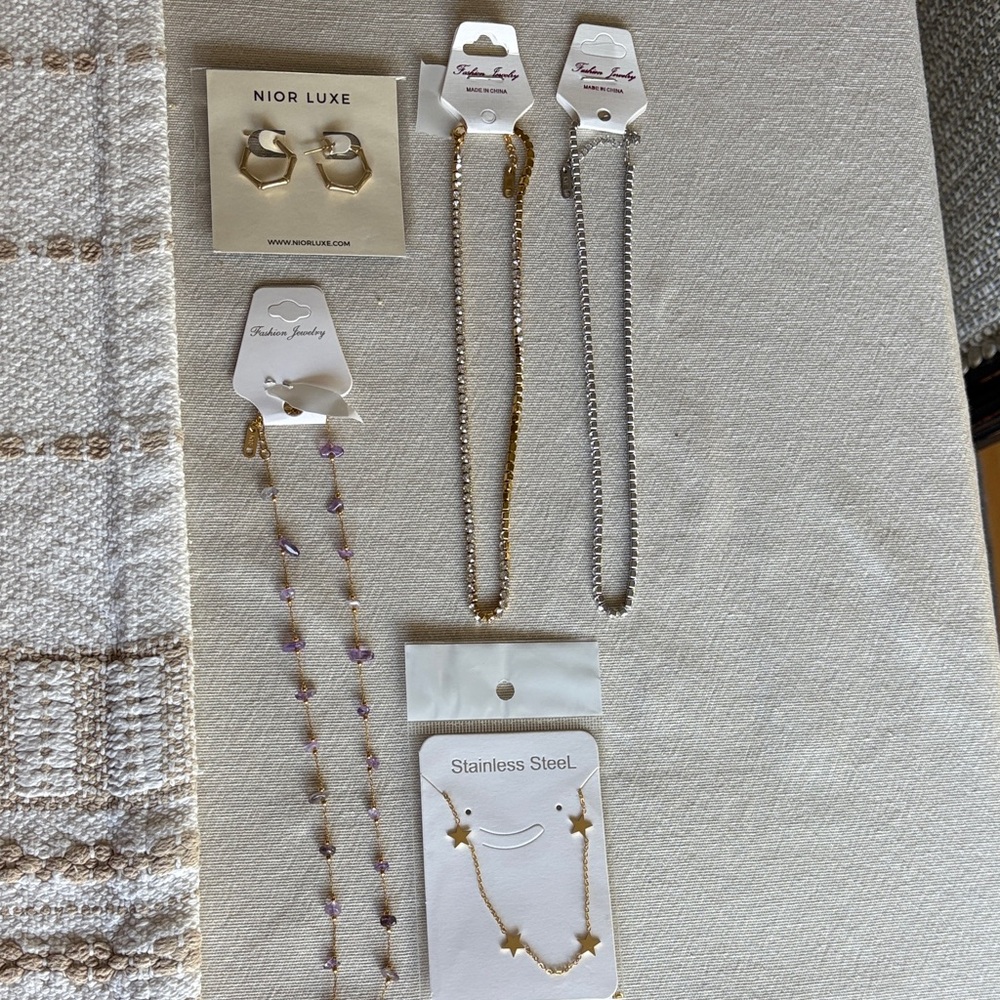 Gold and Silver Jewelry Set